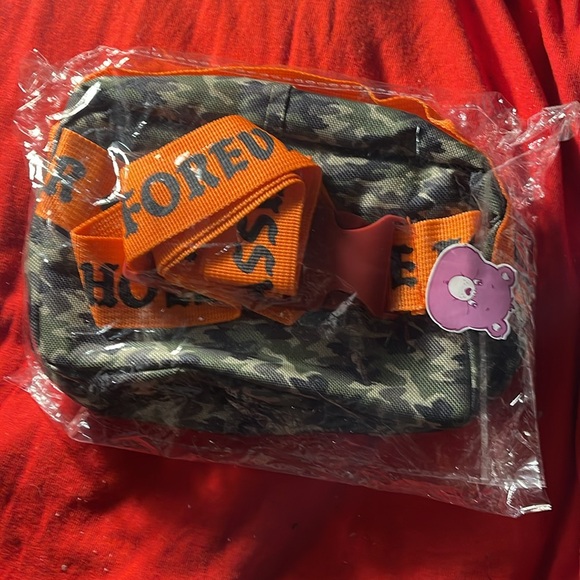 NWT ALF Fanny pack or crossbody. It is green camo with orange! - Picture 2 of 3